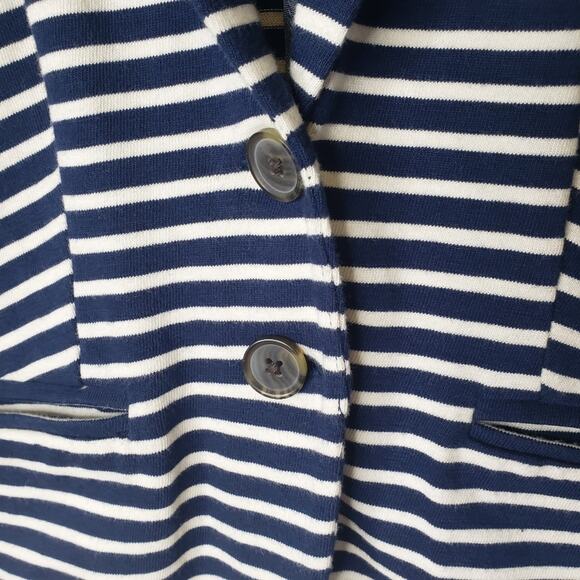 Lucky Brand preppy Navy striped nautical blazer jacket size small - Picture 5 of 7